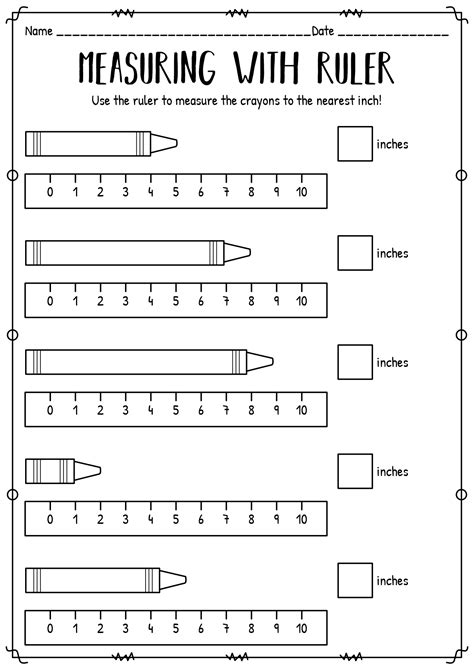 thick rulers for pre k measurement only inches|ruler worksheets for preschoolers.